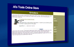 ShopSite Shopping Cart Mondrian Built In Template
