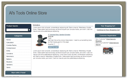 Curved ShopSite Template