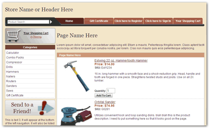 Sleek ShopSite Template