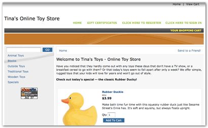 Swish On White ShopSite Template