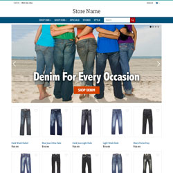 Bootstrap Based Jeans ShopSite Template
